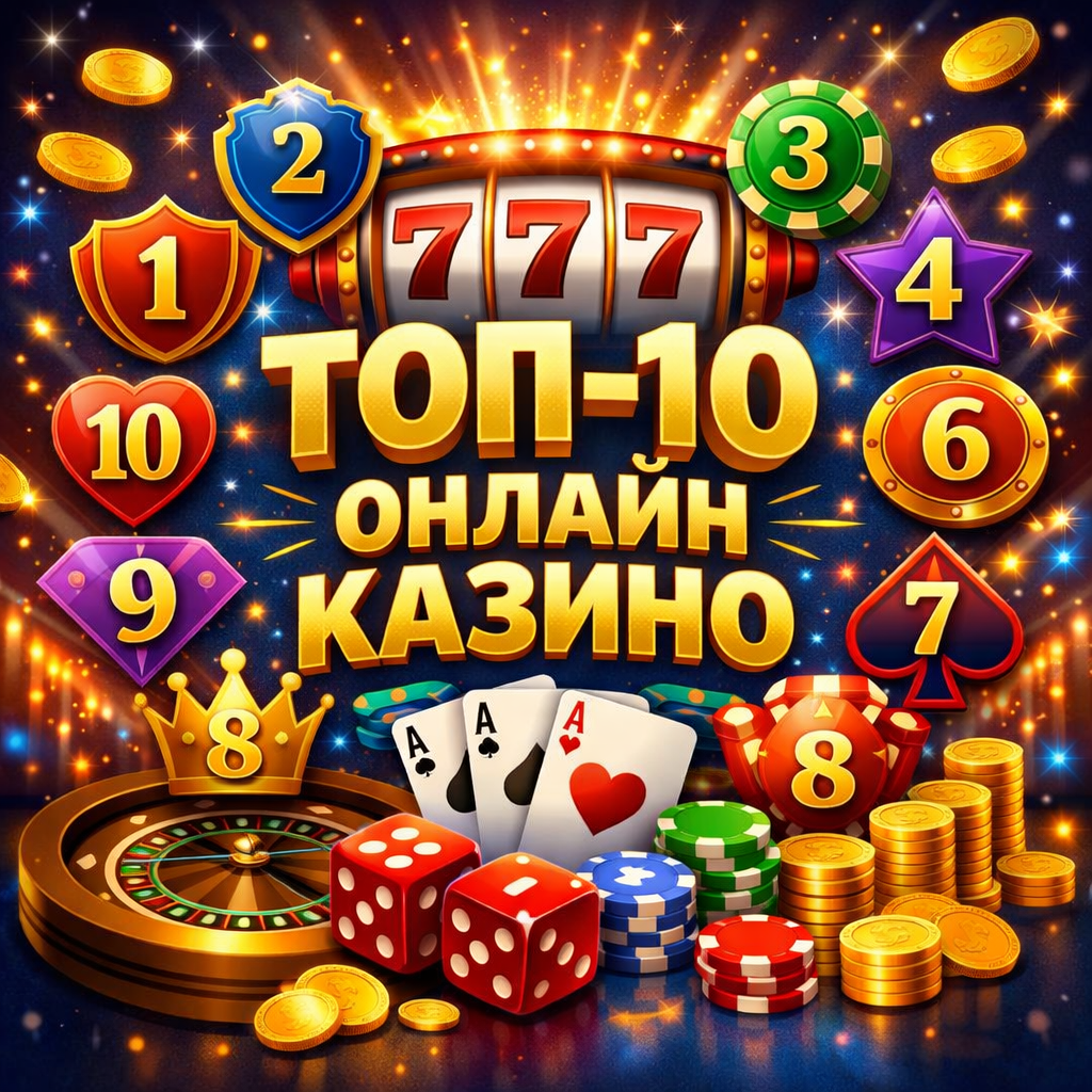 ТОП 10 онлайн-казино